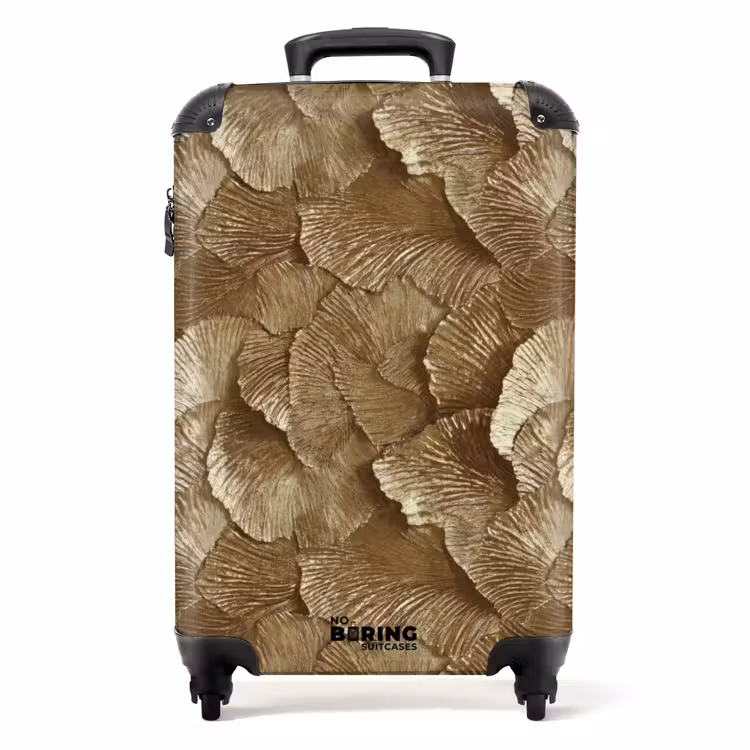 Valise - Organic - Motif - Feuilles - Or — 1