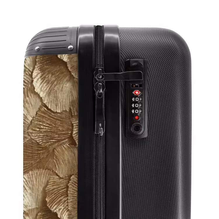 Valise - Organic - Motif - Feuilles - Or — 6