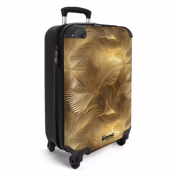 Valise - Palmier - Eventail - Or — 2