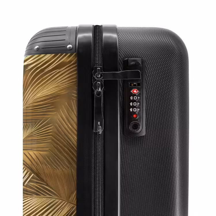 Valise - Palmier - Eventail - Or — 6