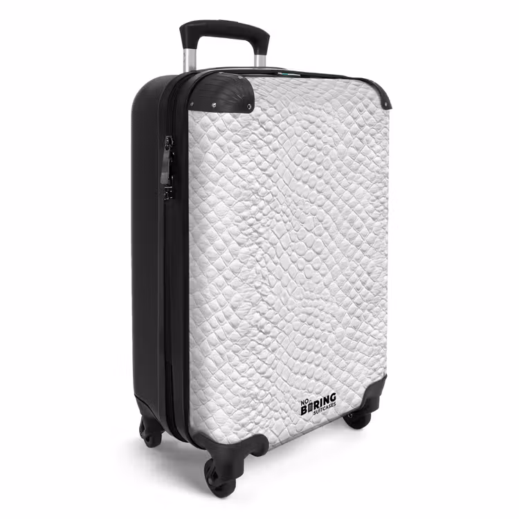 Valise - Serpent - Motif - Blanc — 2