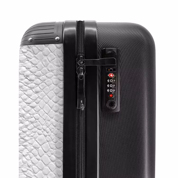 Valise - Serpent - Motif - Blanc — 6