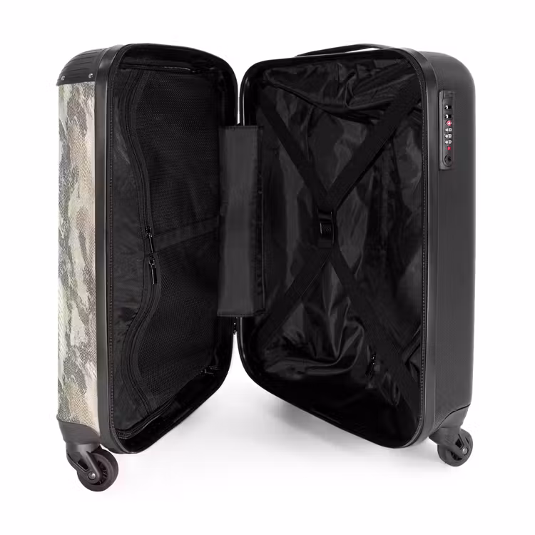 Valise - Serpent - Motif - Taupe — 5