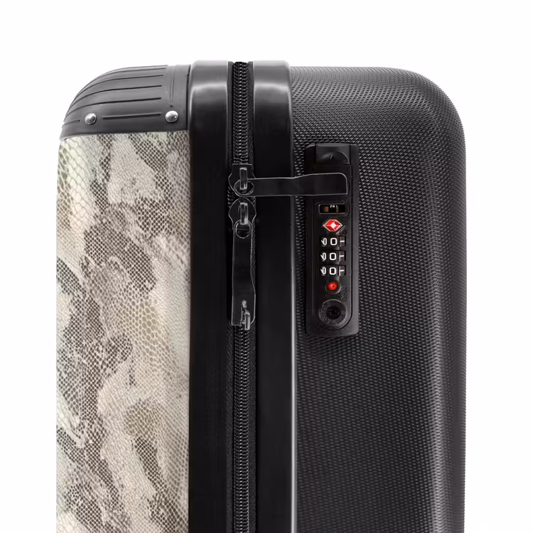 Valise - Serpent - Motif - Taupe — 6