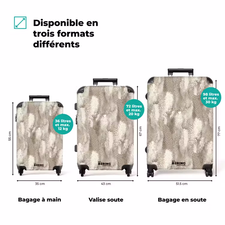 Valise - Serpent - Texture - Sable — 3