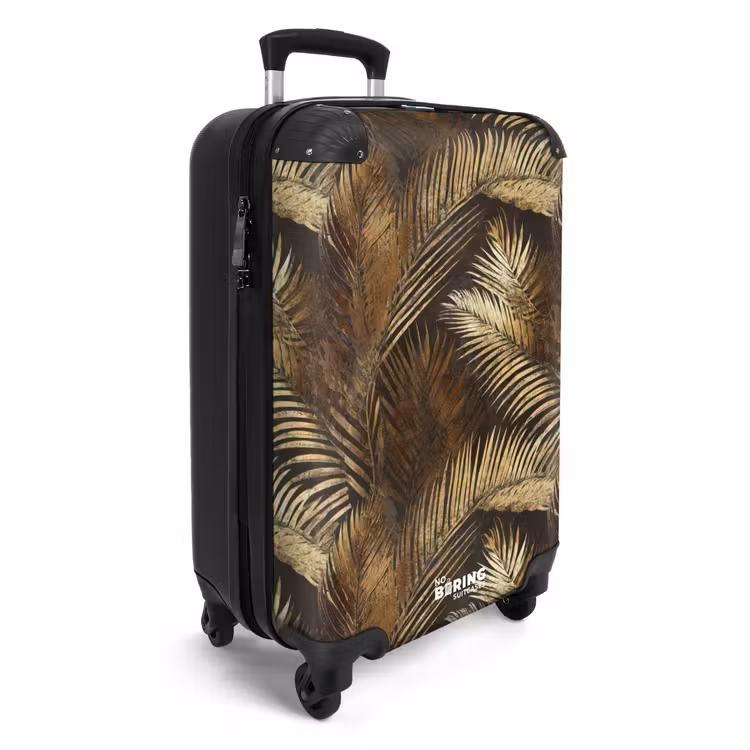 Valise - Tropical - Feuilles - Or — 2