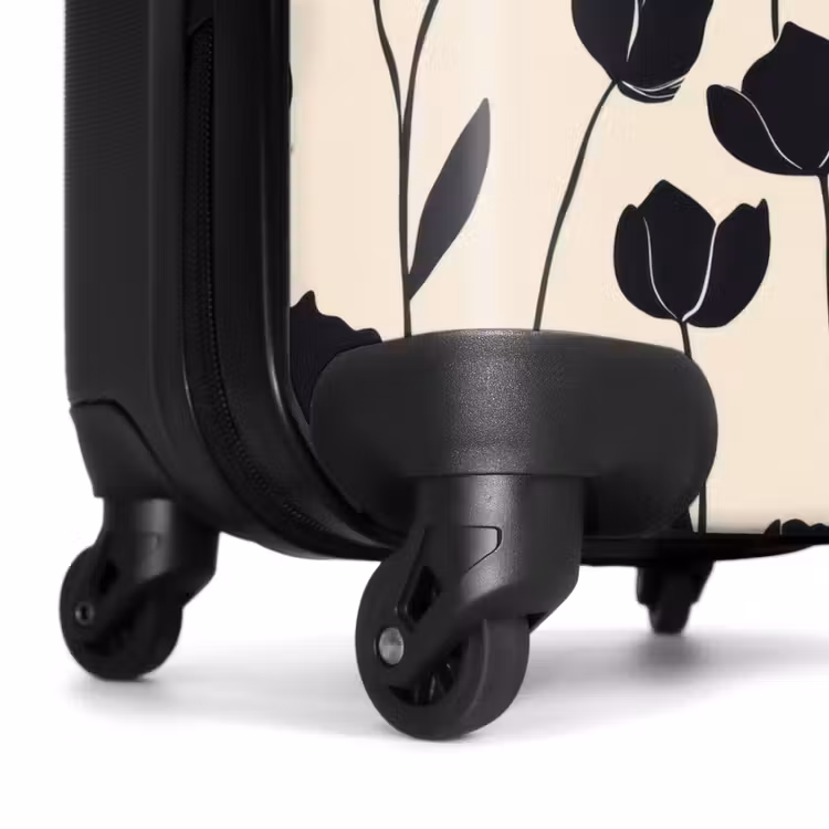 Valise - Tulipes - Motif - Noir — 7