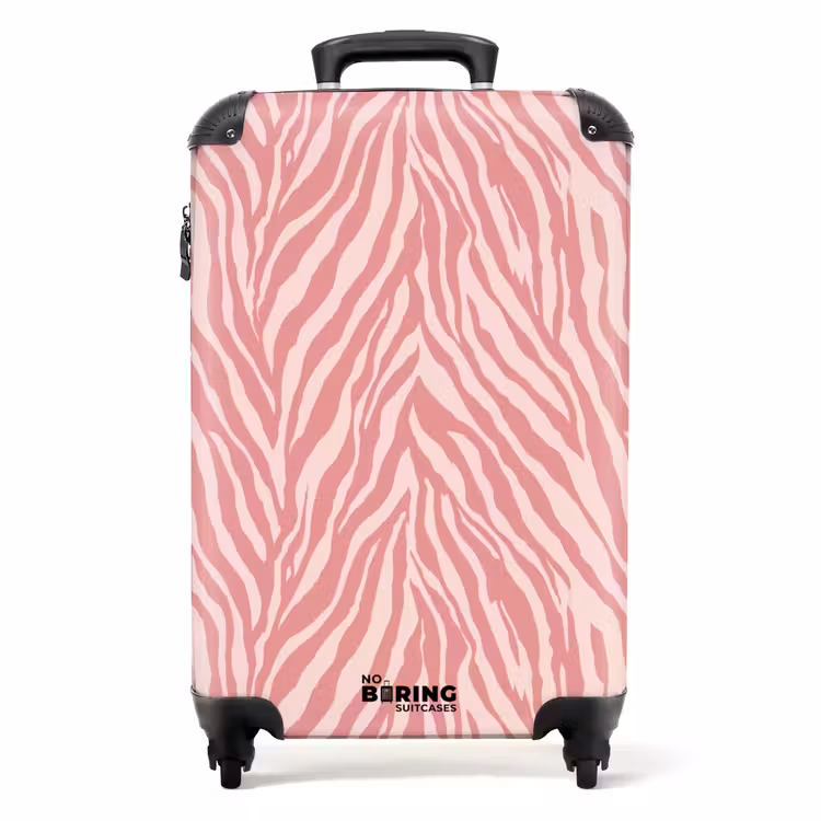 Valise - Zebra - Imprimé - Rose — 1