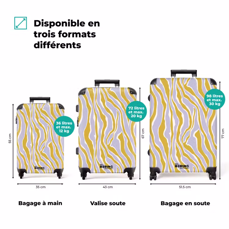 Valise - Zebra - Moderne - Multicolore — 3