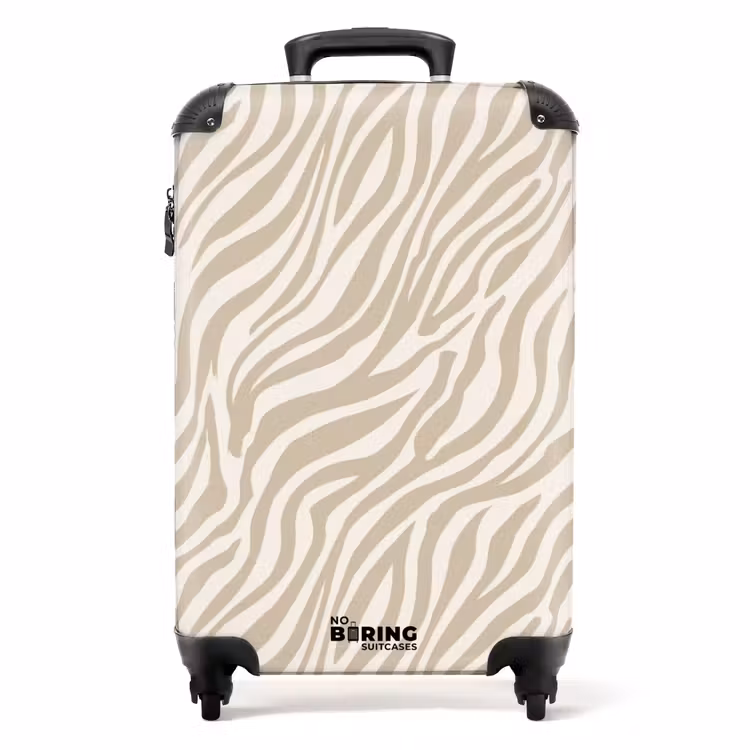 Valise - Zebra - Motif - Beige — 1