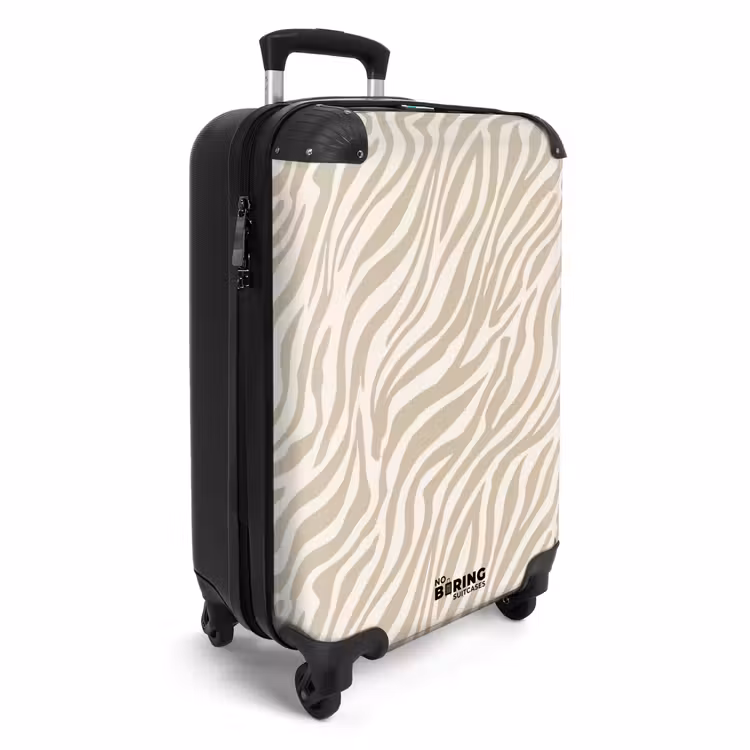 Valise - Zebra - Motif - Beige — 2