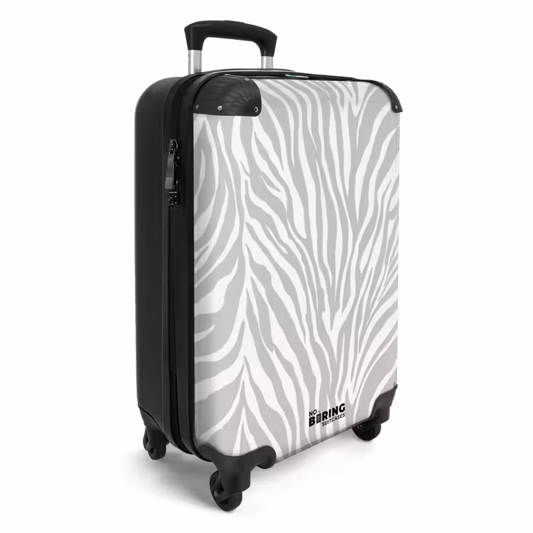 Valise - Zebra - Motif - Gris — 2