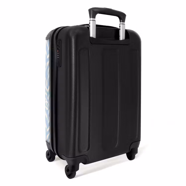 Valise - Zèbre - Motif - Bleu - Blanc — 4