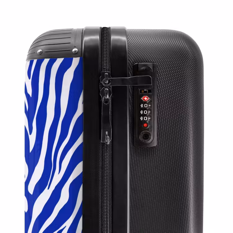 Valise - Zèbre - Motif - Cobalt - Bleu — 6
