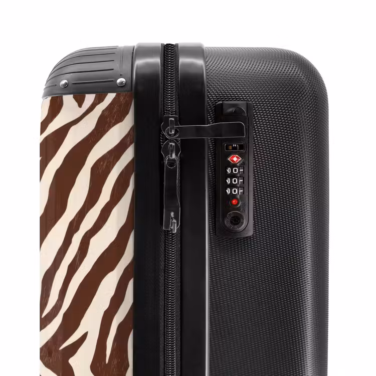 Valise - Zèbre - Motif - Noir - Blanc — 6