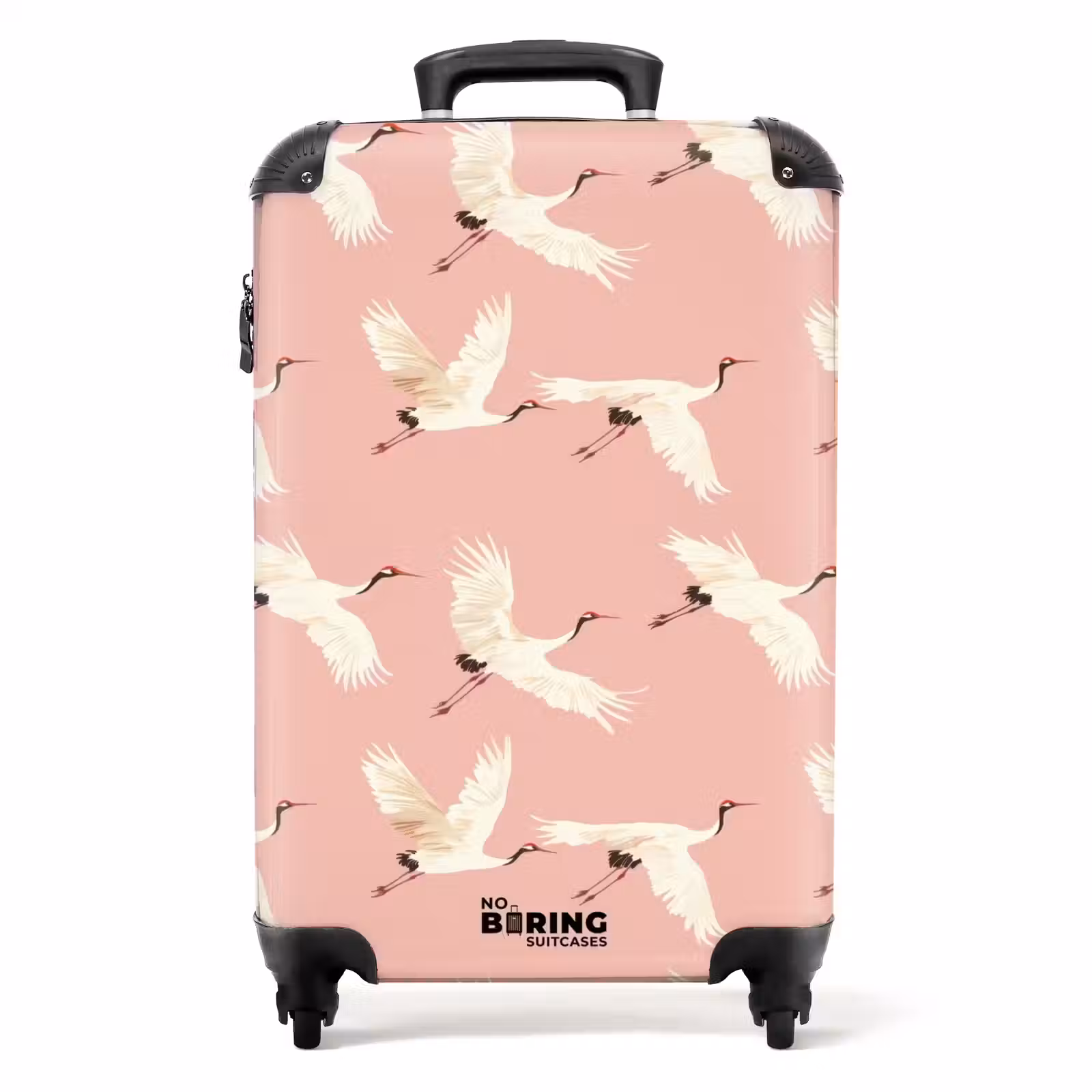 Valise - Modern - Cranes - Pink — 1
