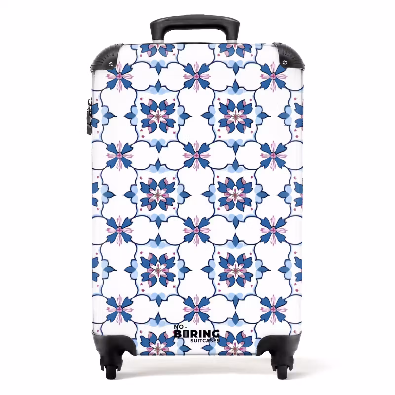 Valise - Moderne - Motif - Bleu - Rose — 1