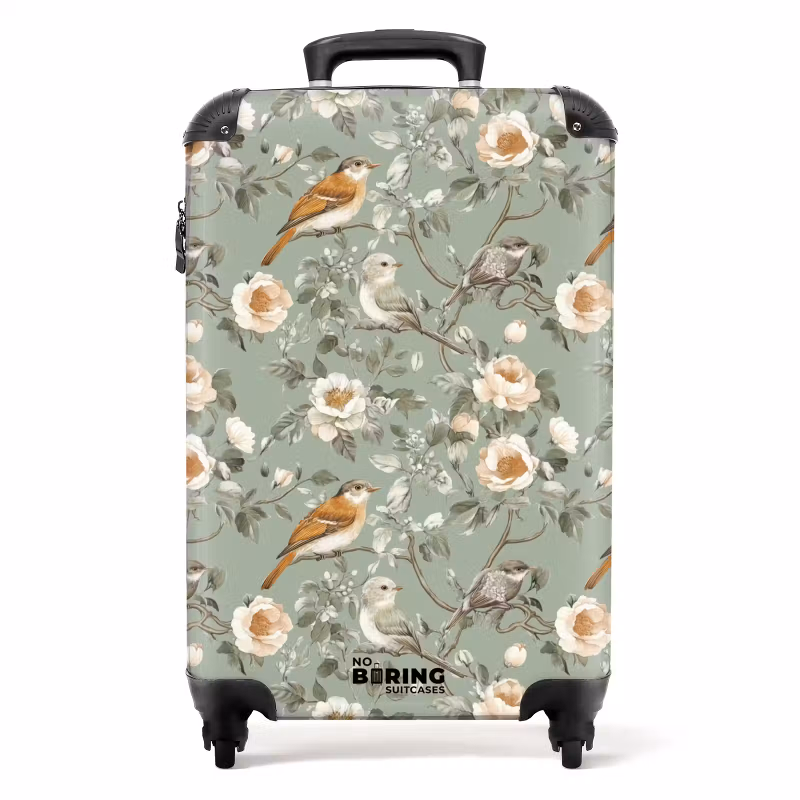 Valise - Rose - Oiseaux - Coloré — 1