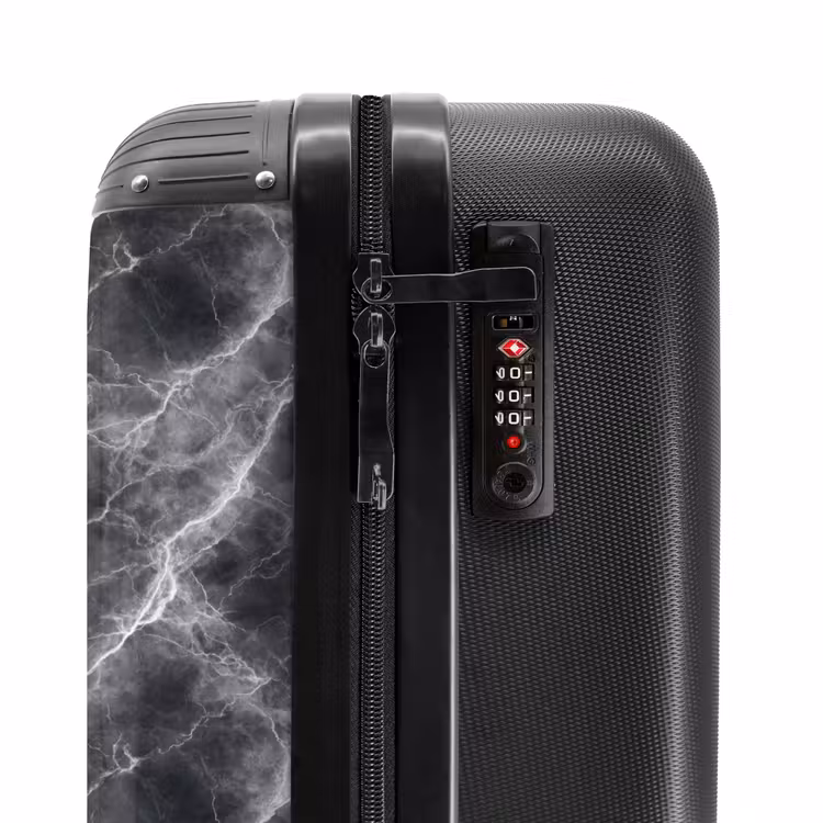 Valise - Gris foncé - Eclair - Marbre — 6