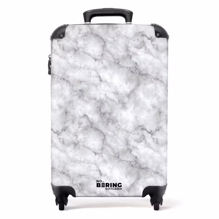 Valise - Gris - Marbre - Classique - Veines — 1