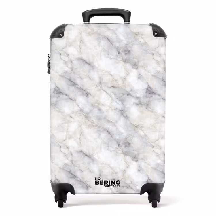 Valise - Gris - Marbre - Détaillé — 1