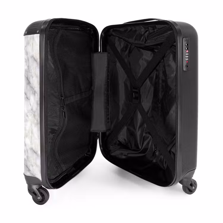 Valise - Gris - Marbre - Détaillé — 5