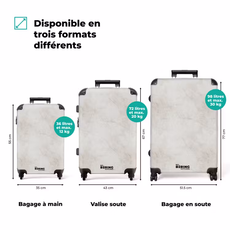 Valise - Gris - Marbre - Veines — 3