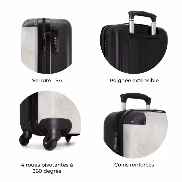 Valise - Gris - Marbre - Veines — 8
