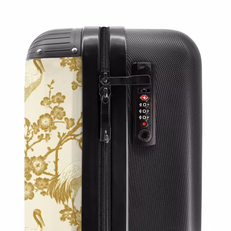 Valise - Grues - Fleurs de cerisier - Or — 6
