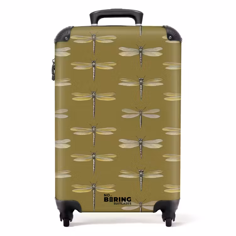 Valise - Libellules - Motif - Vert — 1