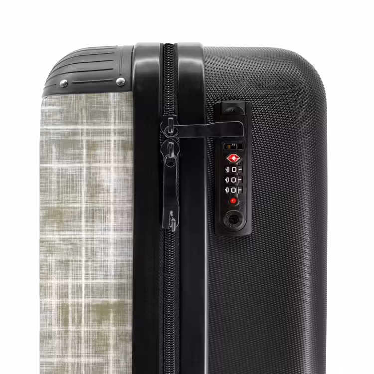 Valise - Lin - Motif - Vert — 6