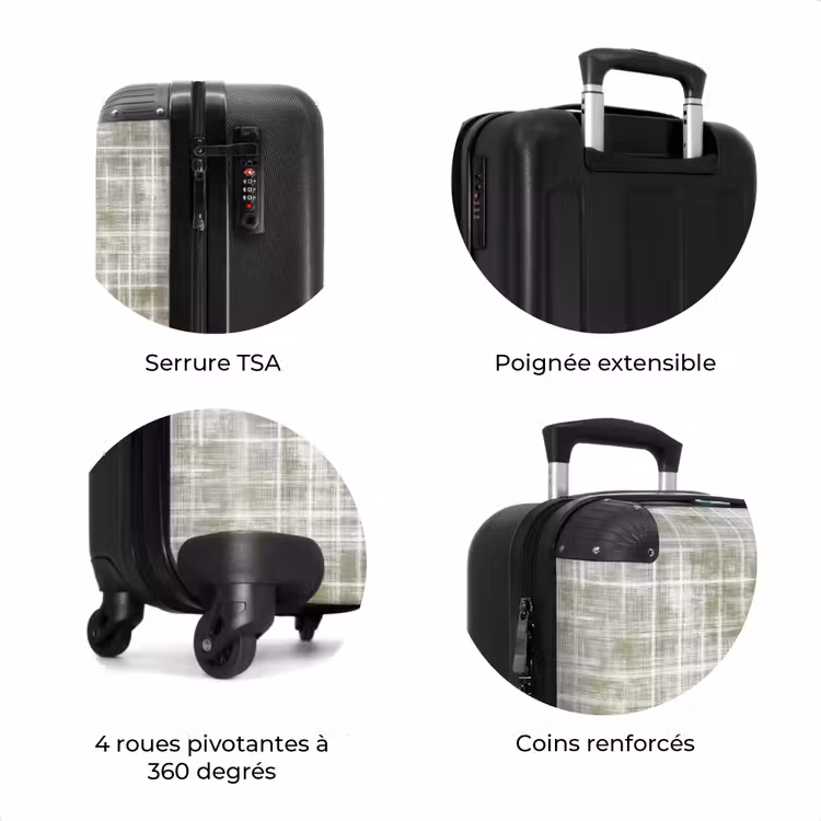 Valise - Lin - Motif - Vert — 8