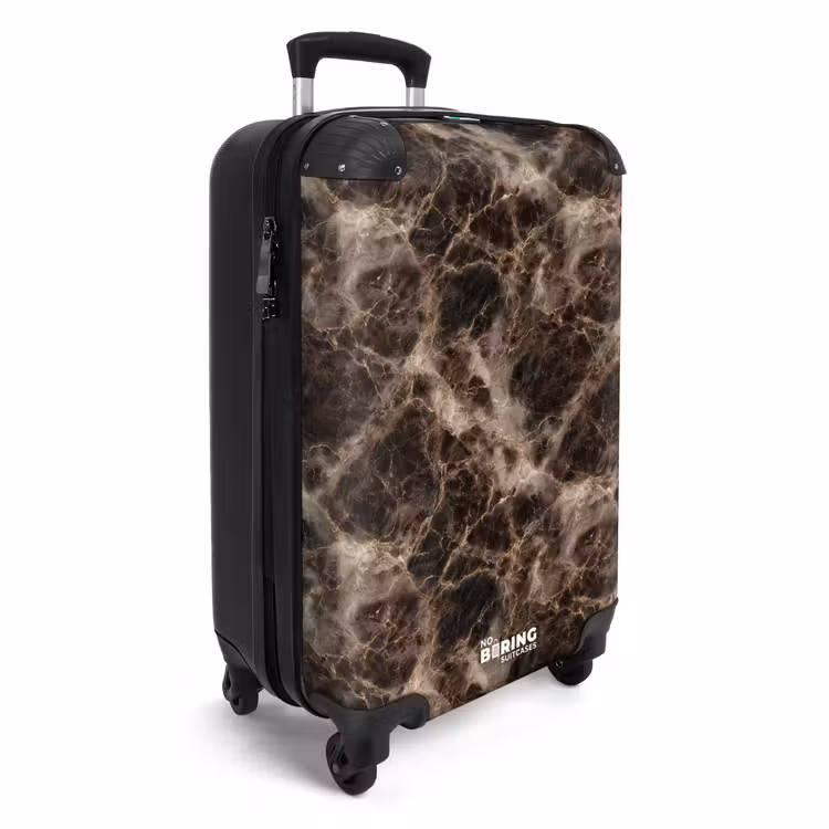 Valise - Marron - Or - Marbre — 2