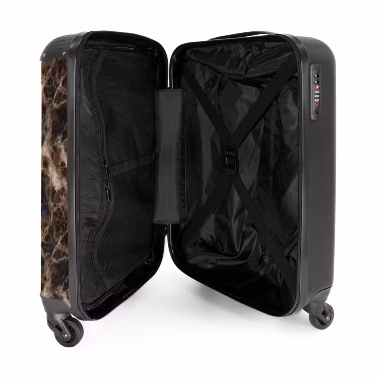 Valise - Marron - Or - Marbre — 5