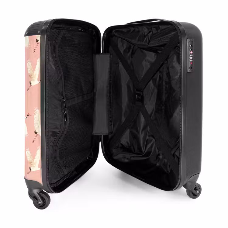 Valise - Modern - Cranes - Pink — 5