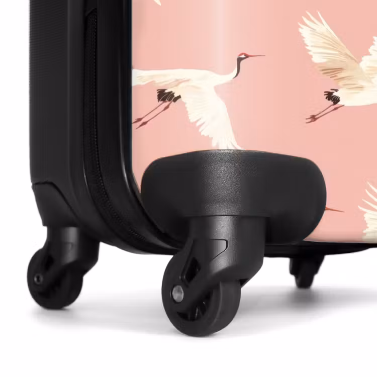 Valise - Modern - Cranes - Pink — 7