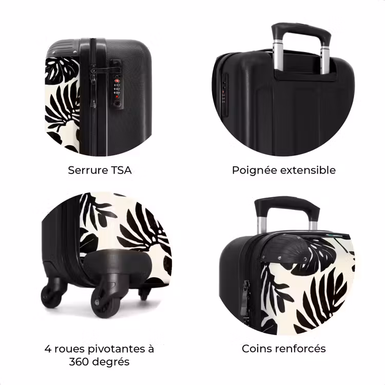 Valise - Modern - Monstera - Noir — 8