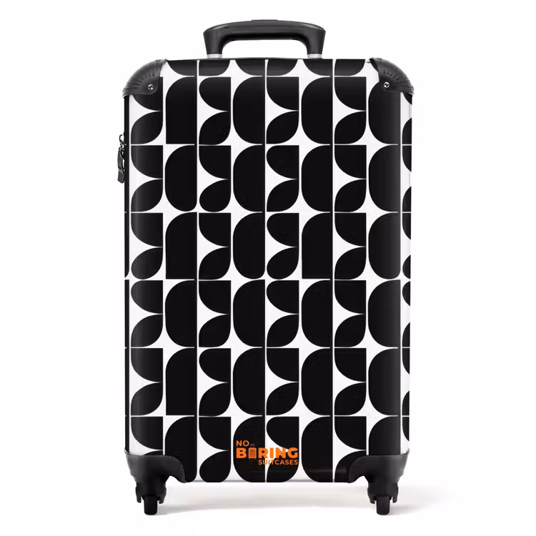 Valise - Moderne - Géométrique - Noir — 1