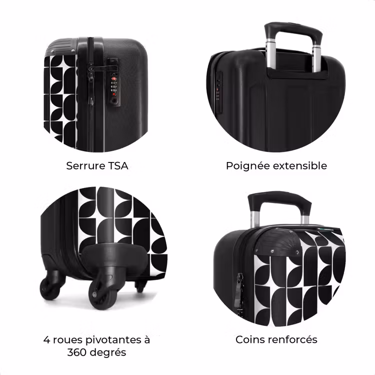 Valise - Moderne - Géométrique - Noir — 8