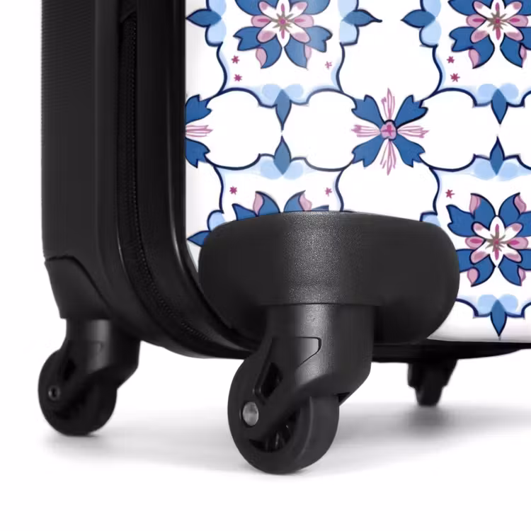 Valise - Moderne - Motif - Bleu - Rose — 7