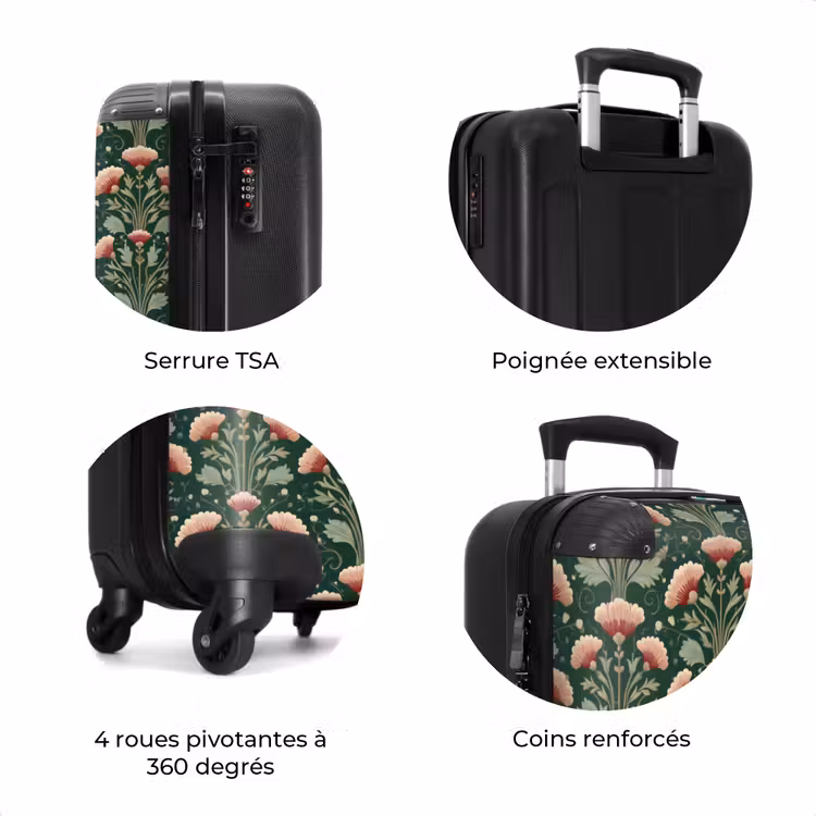 Valise - Motif - Botanique - Coloré — 8