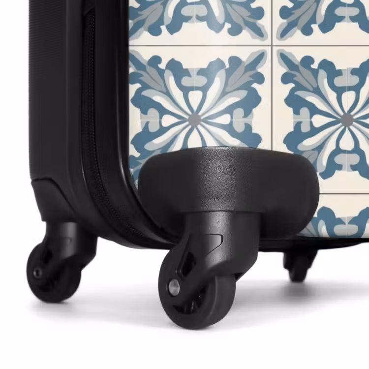 Valise - Motif - Carrelage - Bleu — 7