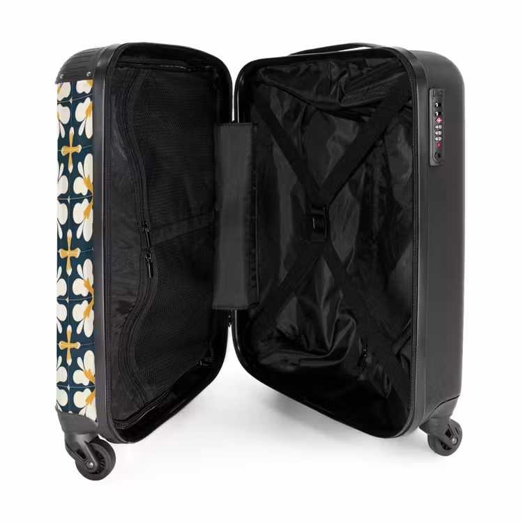 Valise - Motif - Carrelage - Jaune ocre — 5