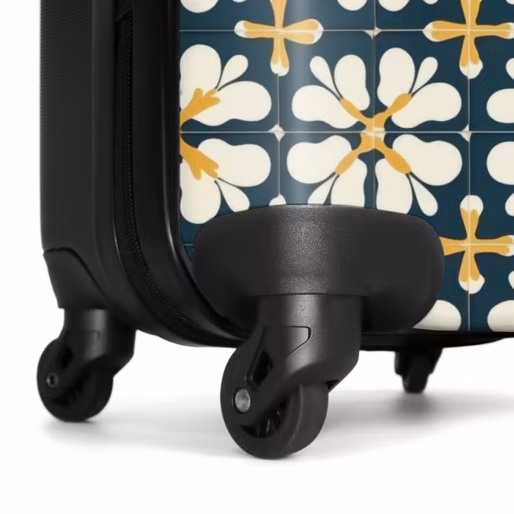 Valise - Motif - Carrelage - Jaune ocre — 7