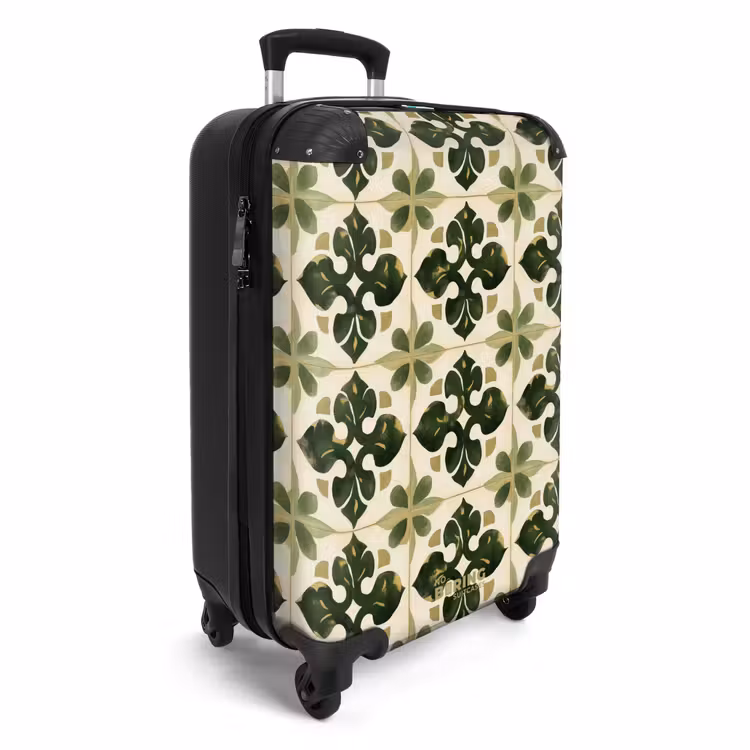 Valise - Motif - Carrelage - Vert — 2