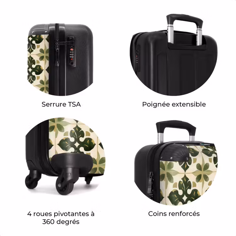 Valise - Motif - Carrelage - Vert — 8