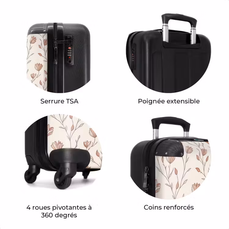 Valise - Motif - Classique - Rose — 8