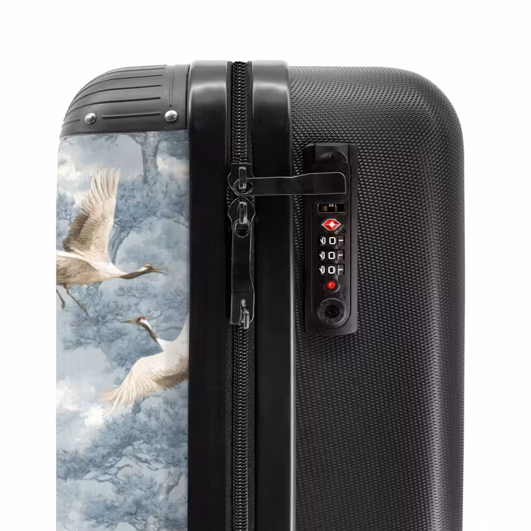 Valise - Nuages - Grues - Bleu — 6