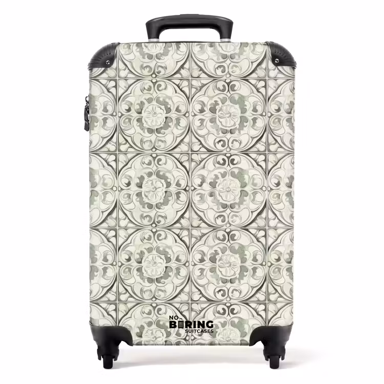 Valise - Ornement curly - Tile - Green — 1