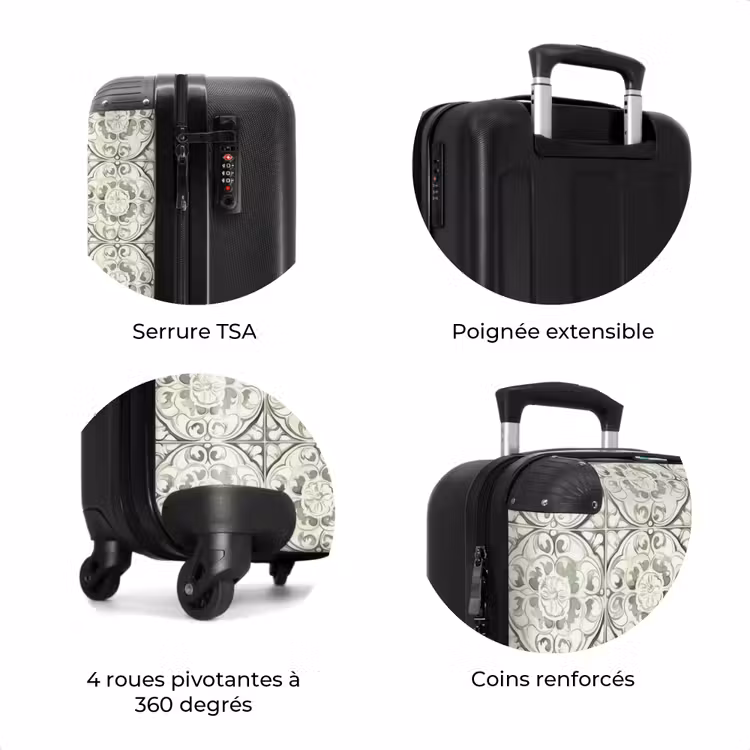 Valise - Ornement curly - Tile - Green — 8